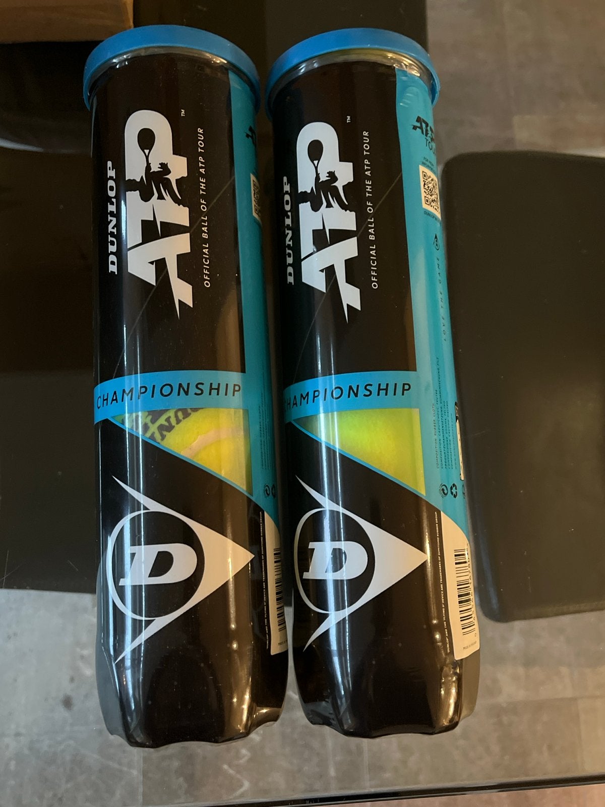 2 blikken Dunlop ATP Championship tennisballen, Ophalen of Verzenden, Nieuw, Ballen, Dunlop