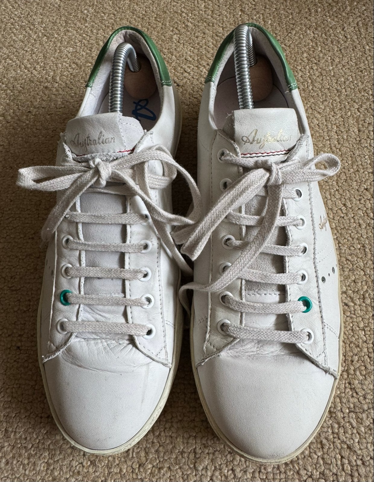 Australian sneakers wit met groen, maat 42, Wit, Ophalen of Verzenden, Sneakers of Gympen, Gedragen