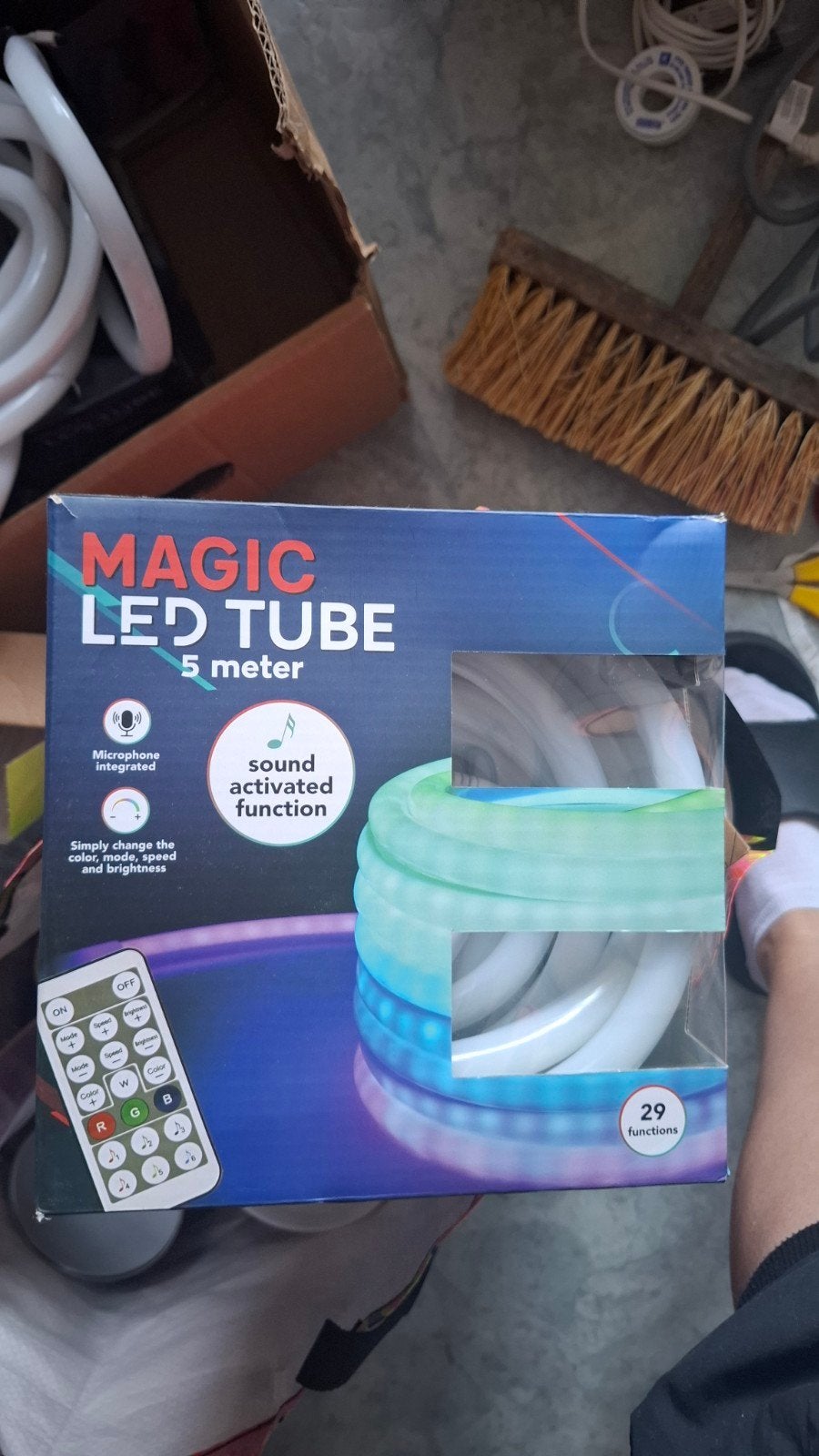 Lichtsnoer met afstandsbediening - RGB LED Tube 5 meter, Ophalen of Verzenden, Zo goed als nieuw