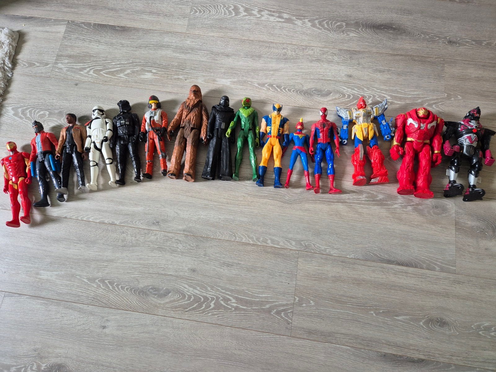 Grote collectie van 16 superhelden actiefiguren 30 cm, Ophalen of Verzenden