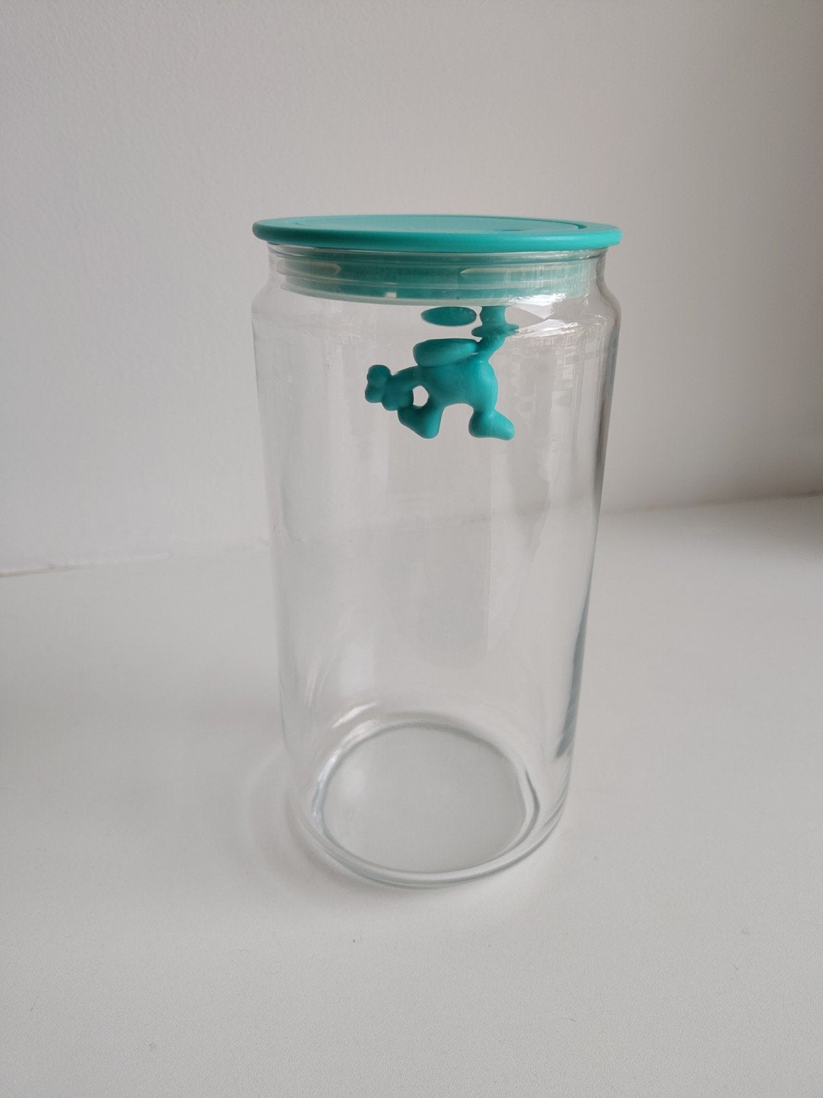 Alessi Gianni AMDR06 voorraadpot 1,4 L turquoise, Ophalen of Verzenden, Zo goed als nieuw, Voorraadpot, Alessi