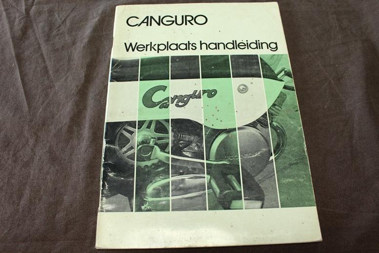 Honda Canguro 1973 bromfiets werkplaatsboek, Ophalen of Verzenden, Gebruikt