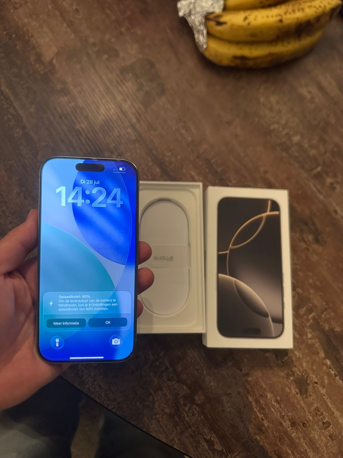 iPhone 16 pro perfecte staat - 90% batterijconditie + doos, Ophalen of Verzenden, Zo goed als nieuw, Zwart, 128 GB