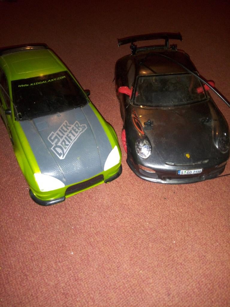 RC Auto's: Slick Drifter & Porsche, Hobby en Vrije tijd, Elektro, Gebruikt, Ophalen of Verzenden, Schaal 1:10