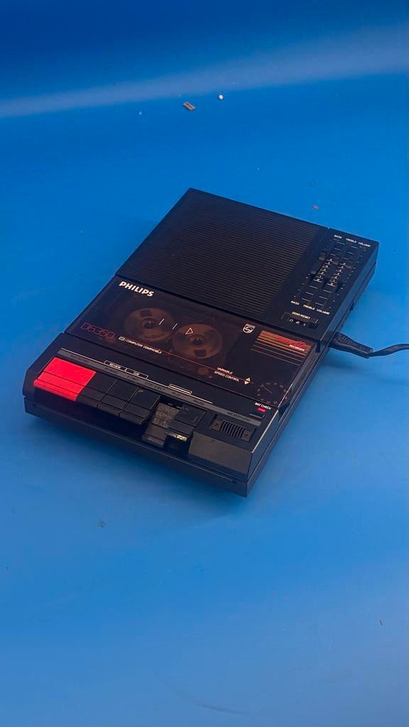 Philips D6350 Cassetterecorder - Vintage Computer Compatible, Ophalen of Verzenden, Zo goed als nieuw