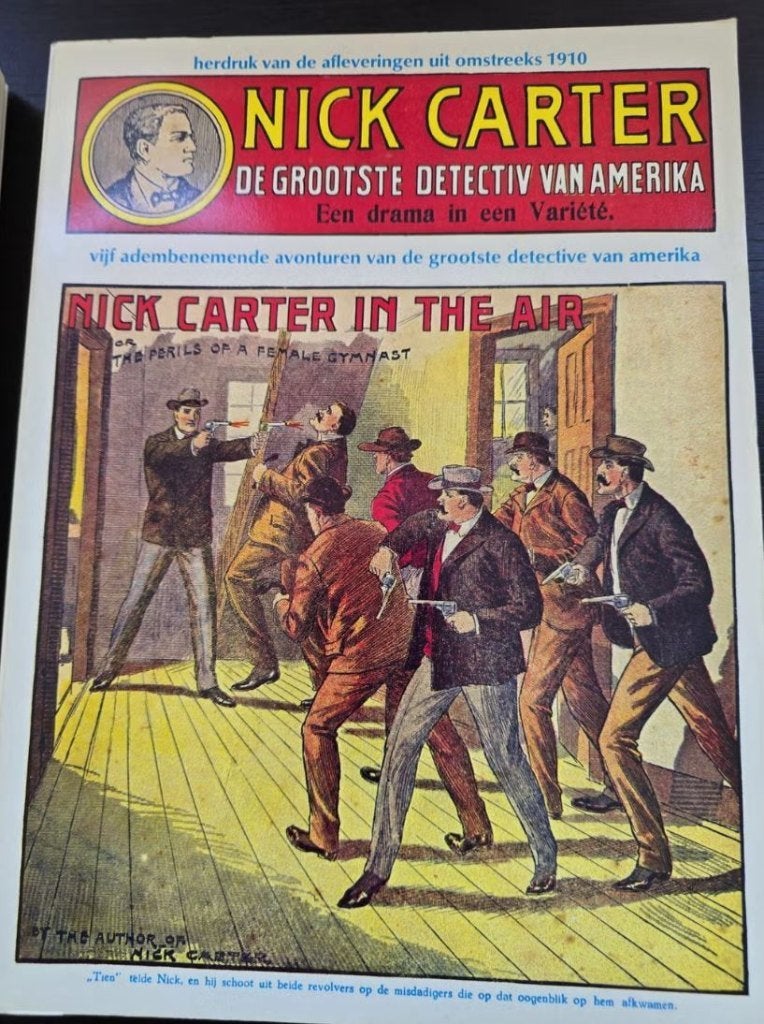 2 Nick Carter boeken: De Grootste Detective van Amerika, Ophalen of Verzenden, Gelezen