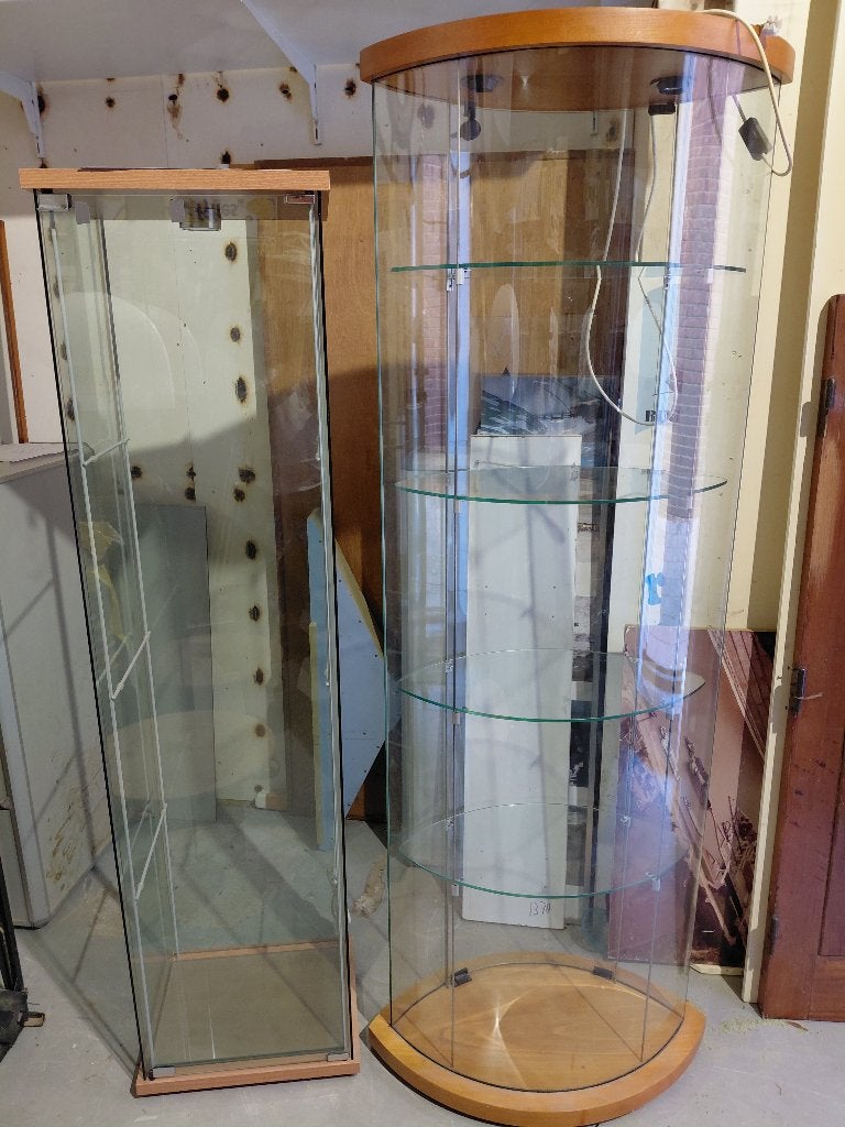 Glazen vitrines, Ophalen, Gebruikt, 50 tot 100 cm, Glas