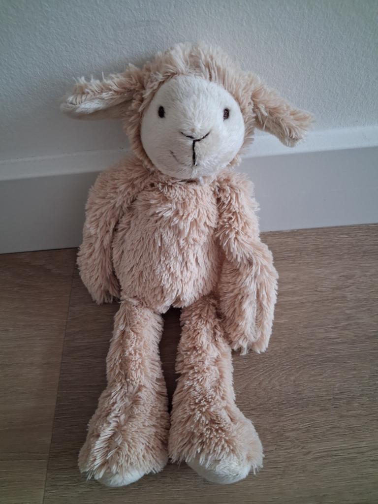 Knuffel lam lamb Livio Happy Horse schaap beige 28 cm L768, Ophalen of Verzenden, Zo goed als nieuw, Overige typen