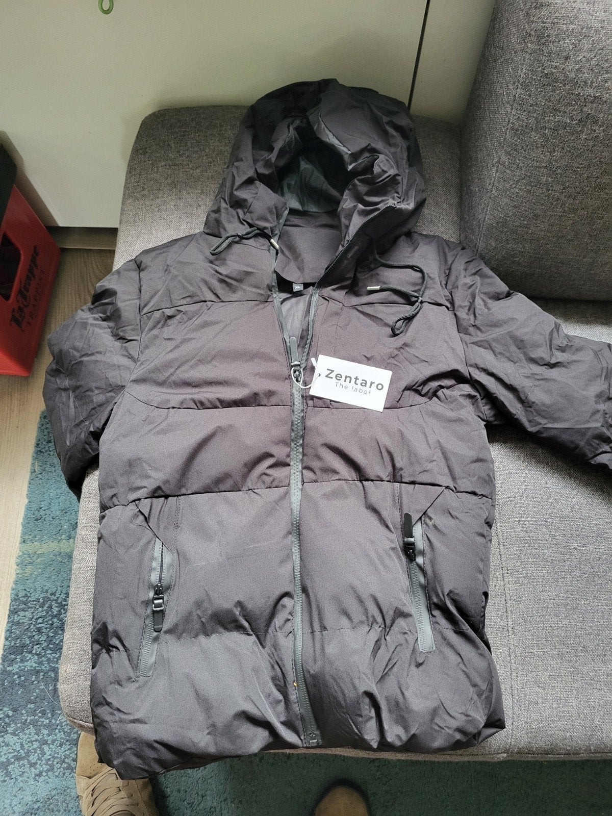 Zentaro Zwarte Winterjas Heren - Maat XL, Ophalen, Zwart, Zentaro, Maat 56/58 (XL)
