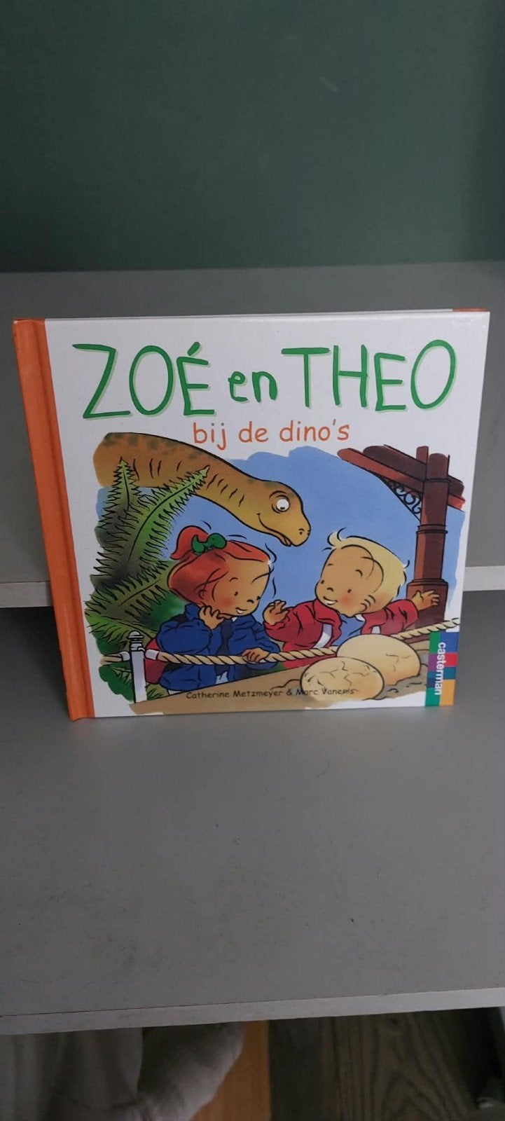 Zoé en Theo bij de dino's - Kinderboek, Ophalen of Verzenden, Zo goed als nieuw, Sprookjes, Catherine  Metzmeyer & Marc Vanenis