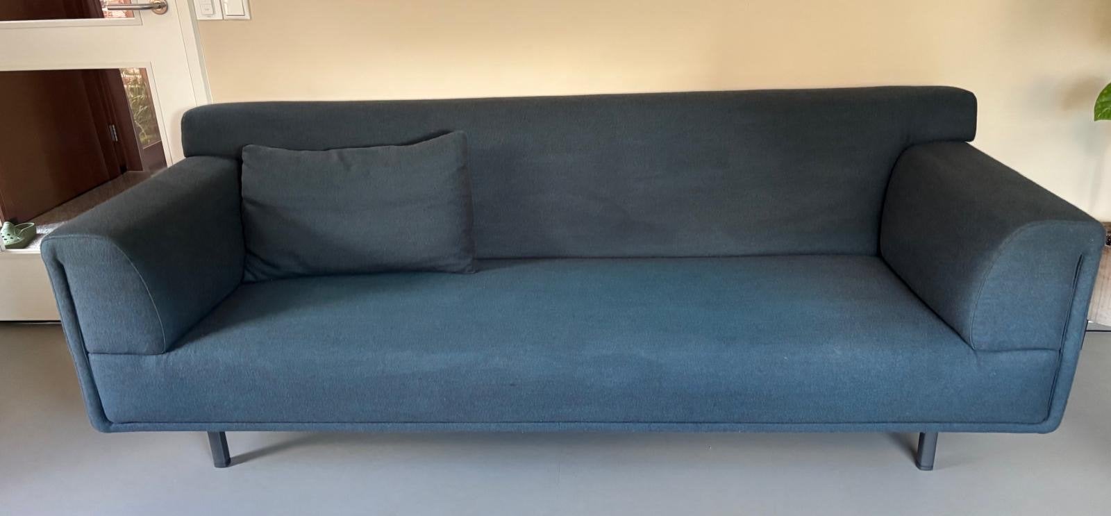 Eyye Dura 3-zitsbank in blauw/grijs, Ophalen, Gebruikt, Driepersoons, 75 tot 100 cm