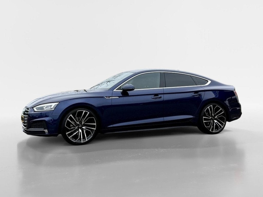 Audi A5 Sportback 35 TFSI Sport S-line edition Automaat, Auto's, Audi, Gebruikt, 4 cilinders, Blauw, Leder en Stof