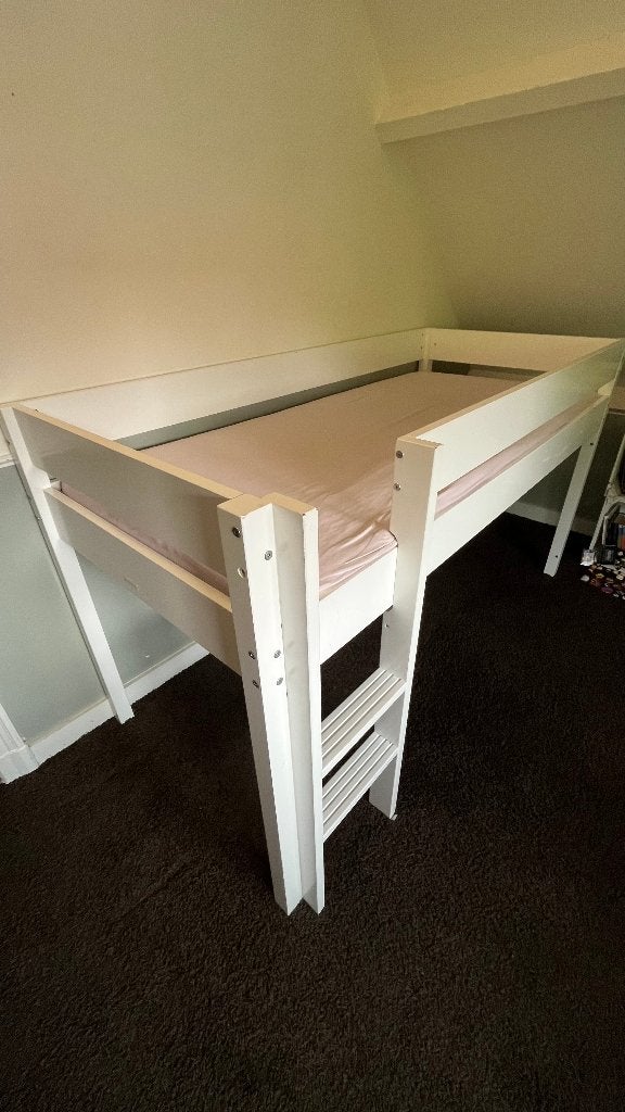 Bopita loft bed, Ophalen, 85 tot 100 cm, Zo goed als nieuw, 180 cm of meer