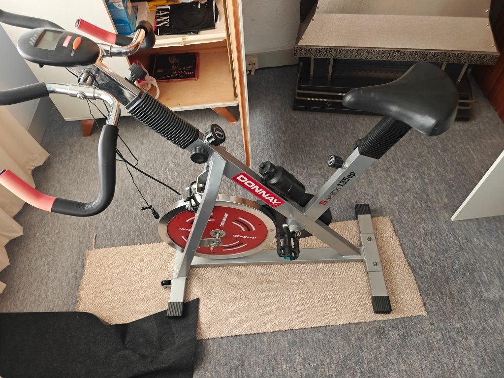 Donnay S-track 135EP Hometrainer, Spinning Bike, Ophalen, Gebruikt, Metaal, Benen