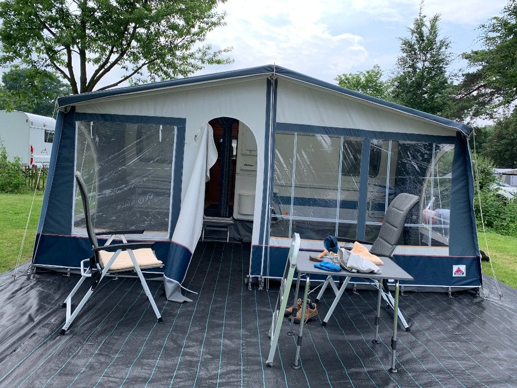 Te koop dorema multinova luifel met wanden maat 11, Ophalen, Gebruikt