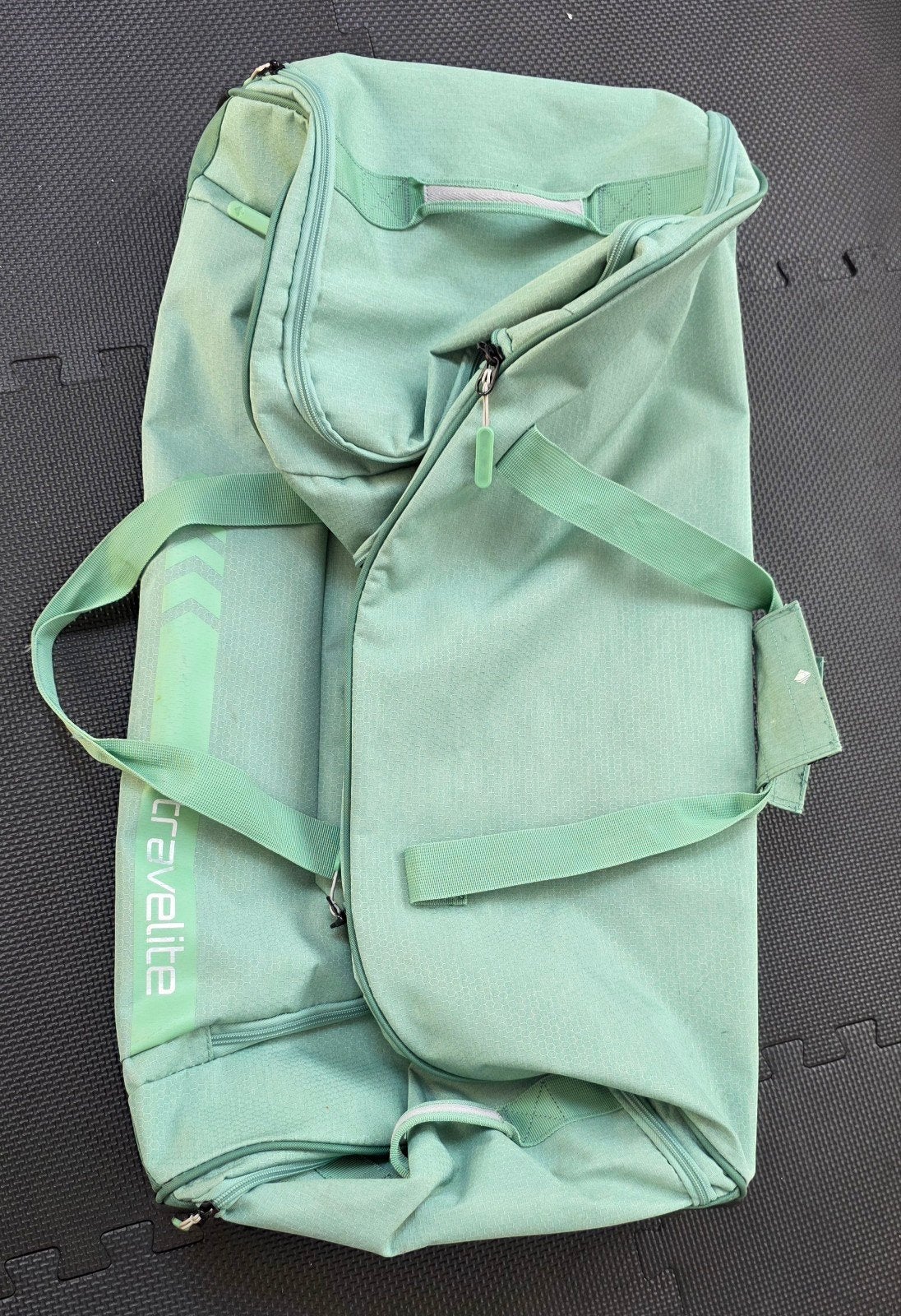 Travelite Kick Off Wheeled Duffle sage Reistas, Ophalen of Verzenden, Zwart, 30 cm of meer