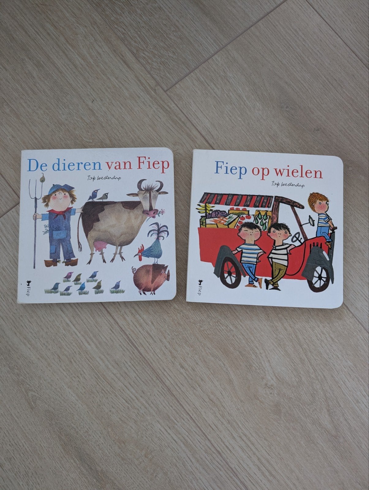 Fiep Westendorp boekjes: Fiep op wielen & De dieren van Fiep, Boeken, Ophalen of Verzenden, Zo goed als nieuw, Fiep Westendorp
