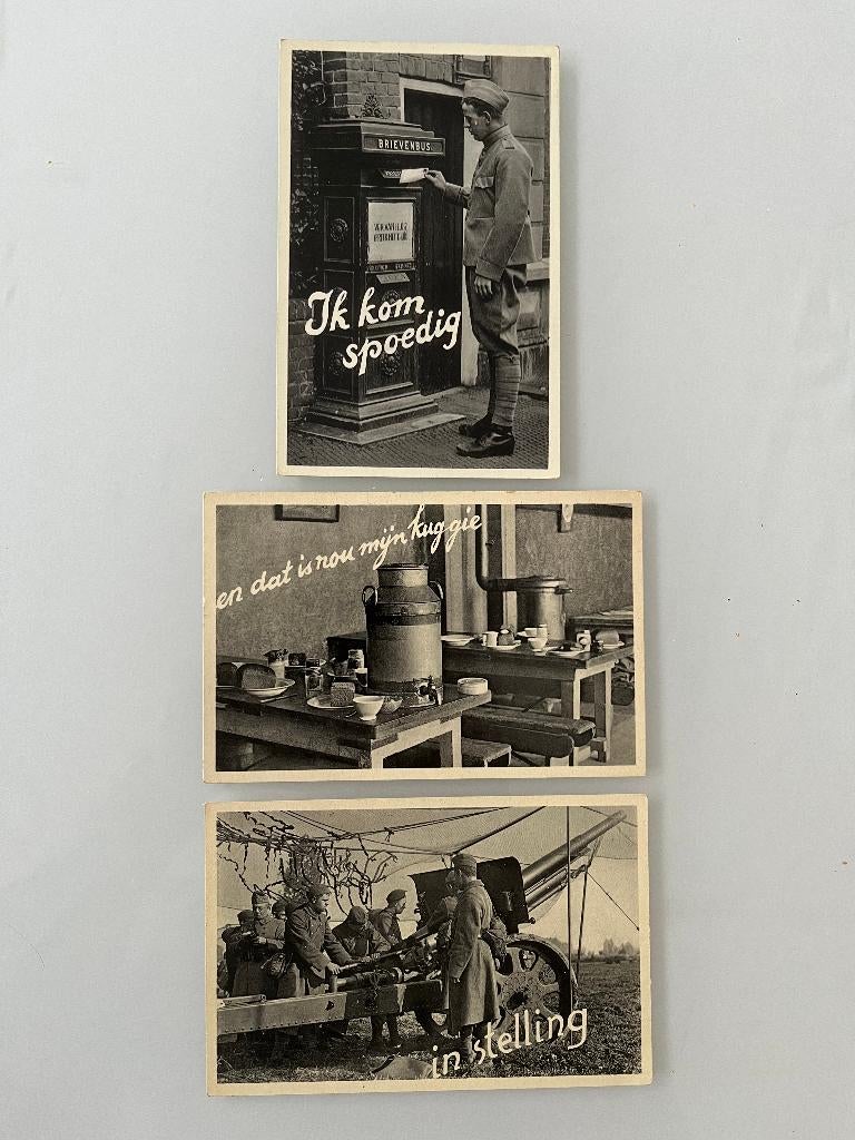Oude ansichtkaarten militaire dienst, Verzamelen, Ansichtkaarten | Themakaarten, Ophalen of Verzenden, 1920 tot 1940, Ongelopen