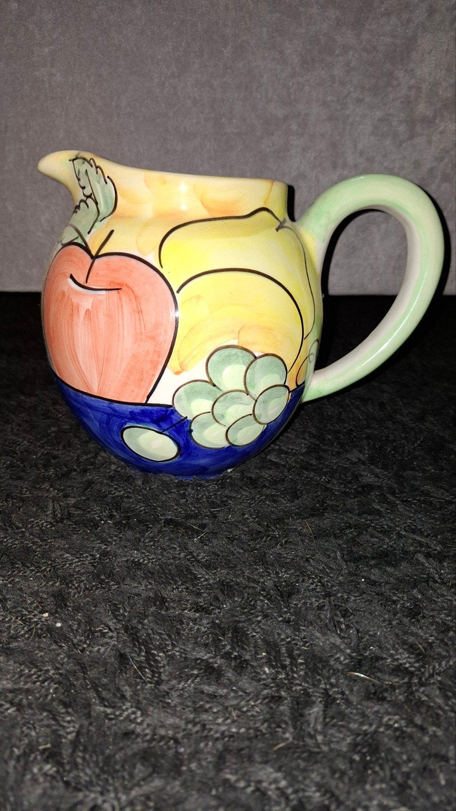 Bella Ceramica kan met fruitdecoratie, Ophalen of Verzenden
