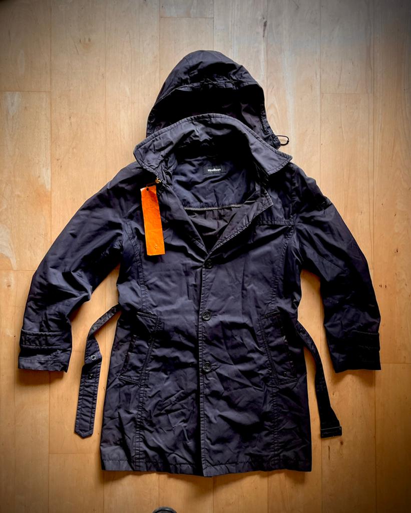 Strellson premium fusion trenchcoat jack jas 46 donker blauw, Kleding | Heren, Jassen | Zomer, Ophalen of Verzenden, Zo goed als nieuw