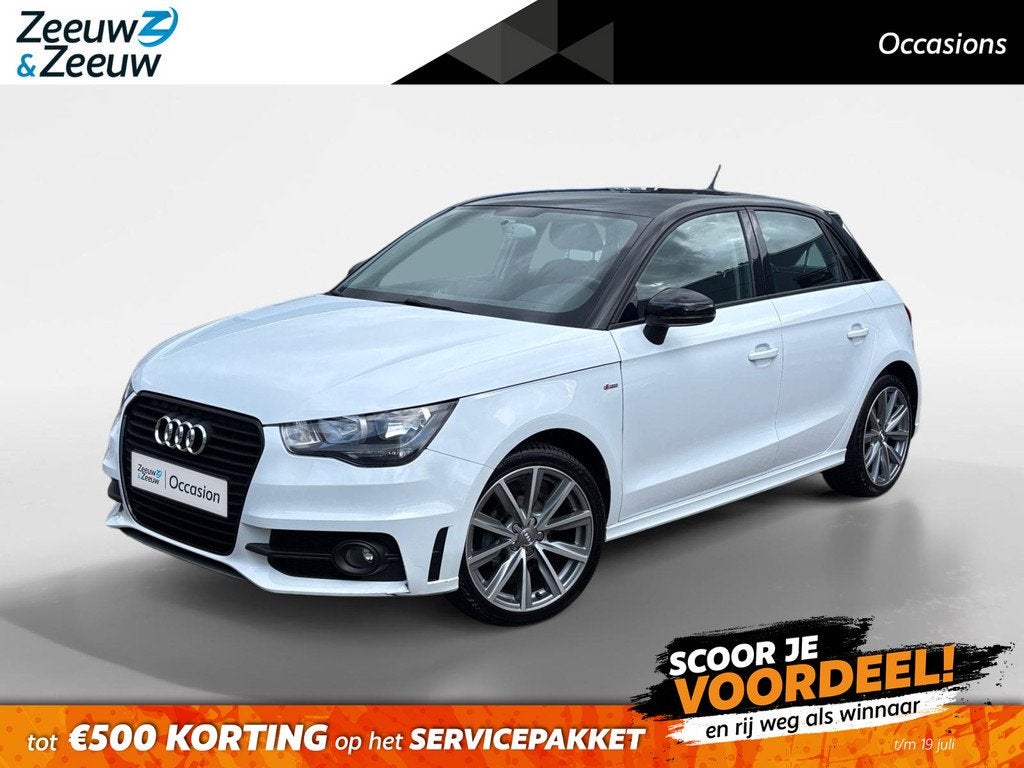 Audi A1 Sportback 1.2 TFSI Admired | S-Line Exterieur | Two, Auto's, Audi, Voorwielaandrijving, Zwart, 4 cilinders, Wit