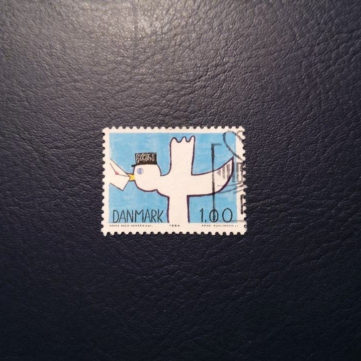 Denemarken Postzegel Duif 1.00 1994 Gestempeld, Postzegels en Munten, Ophalen of Verzenden, Gestempeld