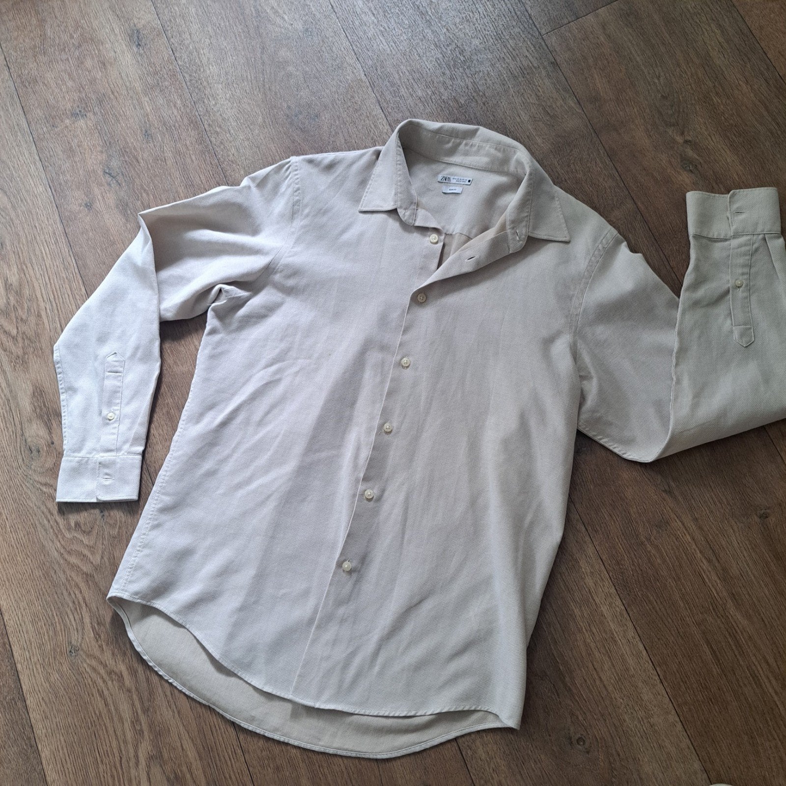 zand kleur blouse mt. XL ZARA, Kleding | Heren, Zara, Beige, Ophalen of Verzenden, Zo goed als nieuw