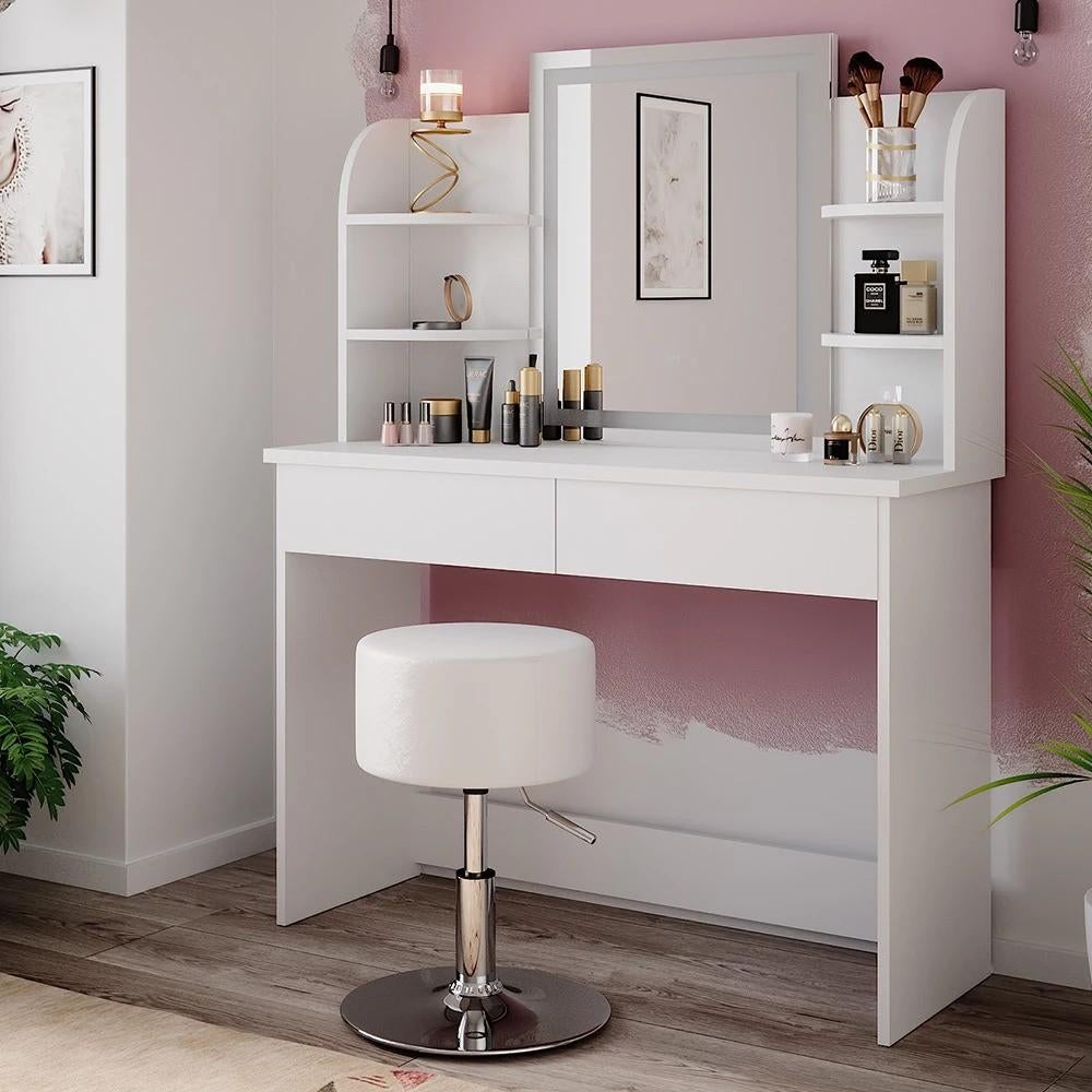 Kaptafel Charlotte, Ophalen, 100 tot 150 cm, Nieuw, Hout
