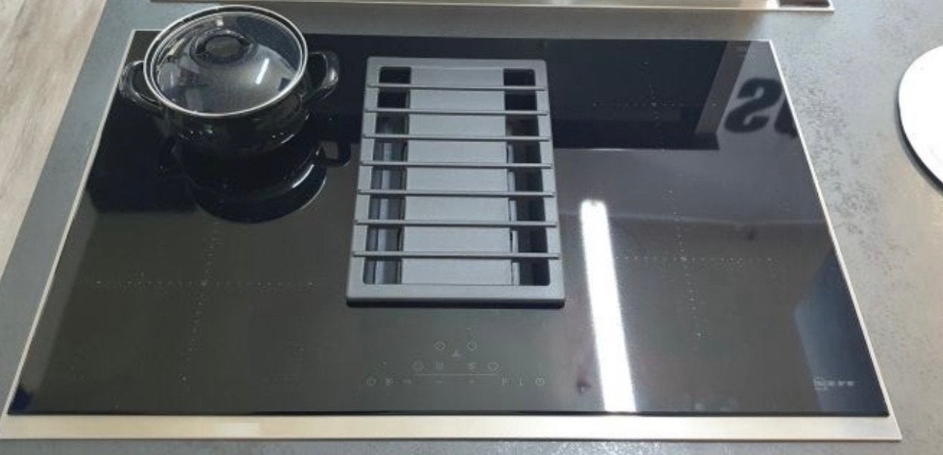 Neff inductie kookplaat met afzuiging 80 cm t48td1bn0 zgan, Zo goed als nieuw, Energieklasse A of zuiniger, Inbouw, Inductie