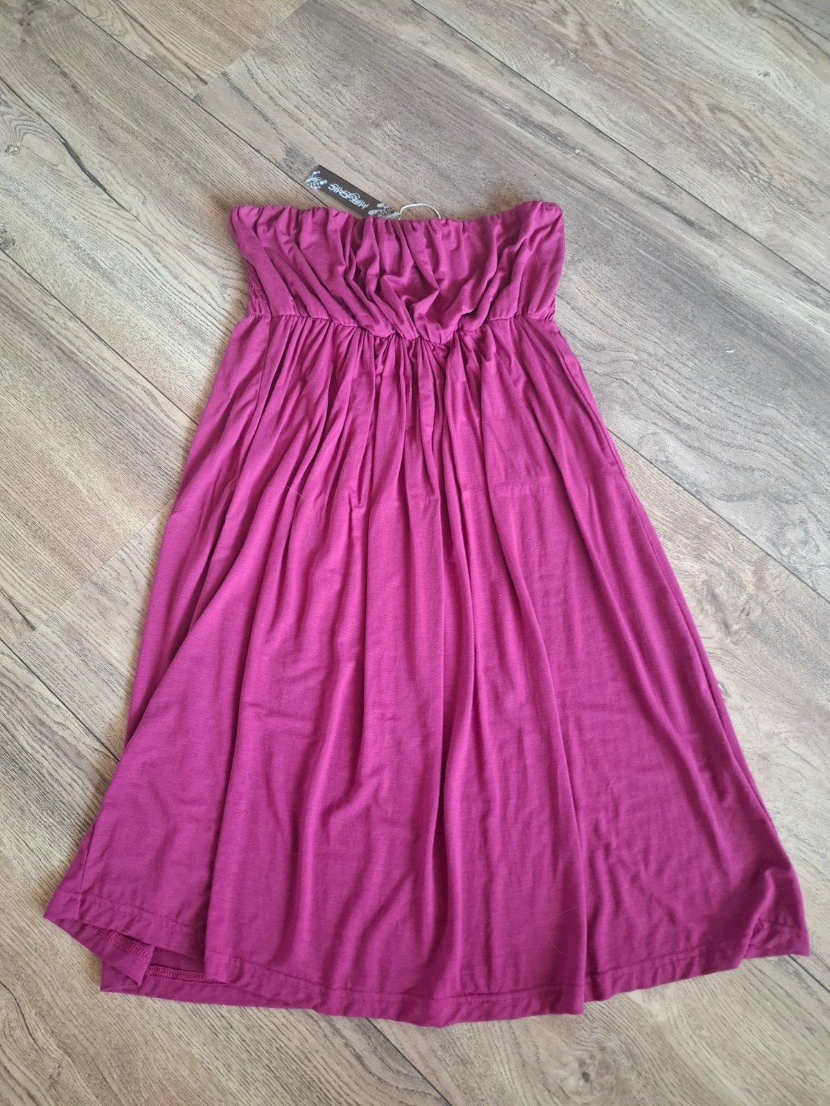 Magenta paars roze strapless jurk. Hip&Chic. Hype. L Shoeby., Kleding | Dames, Jurken, Ophalen of Verzenden, Zo goed als nieuw
