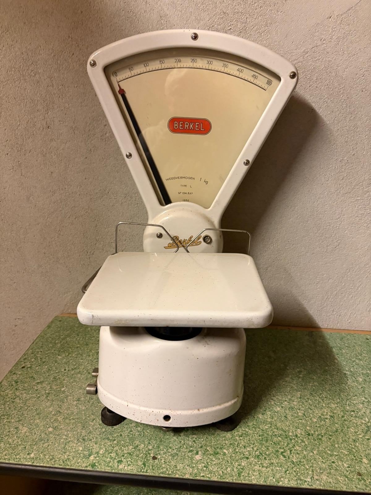 Berkel Type L Geëmailleerde Winkelweegschaal 1kg, Ophalen