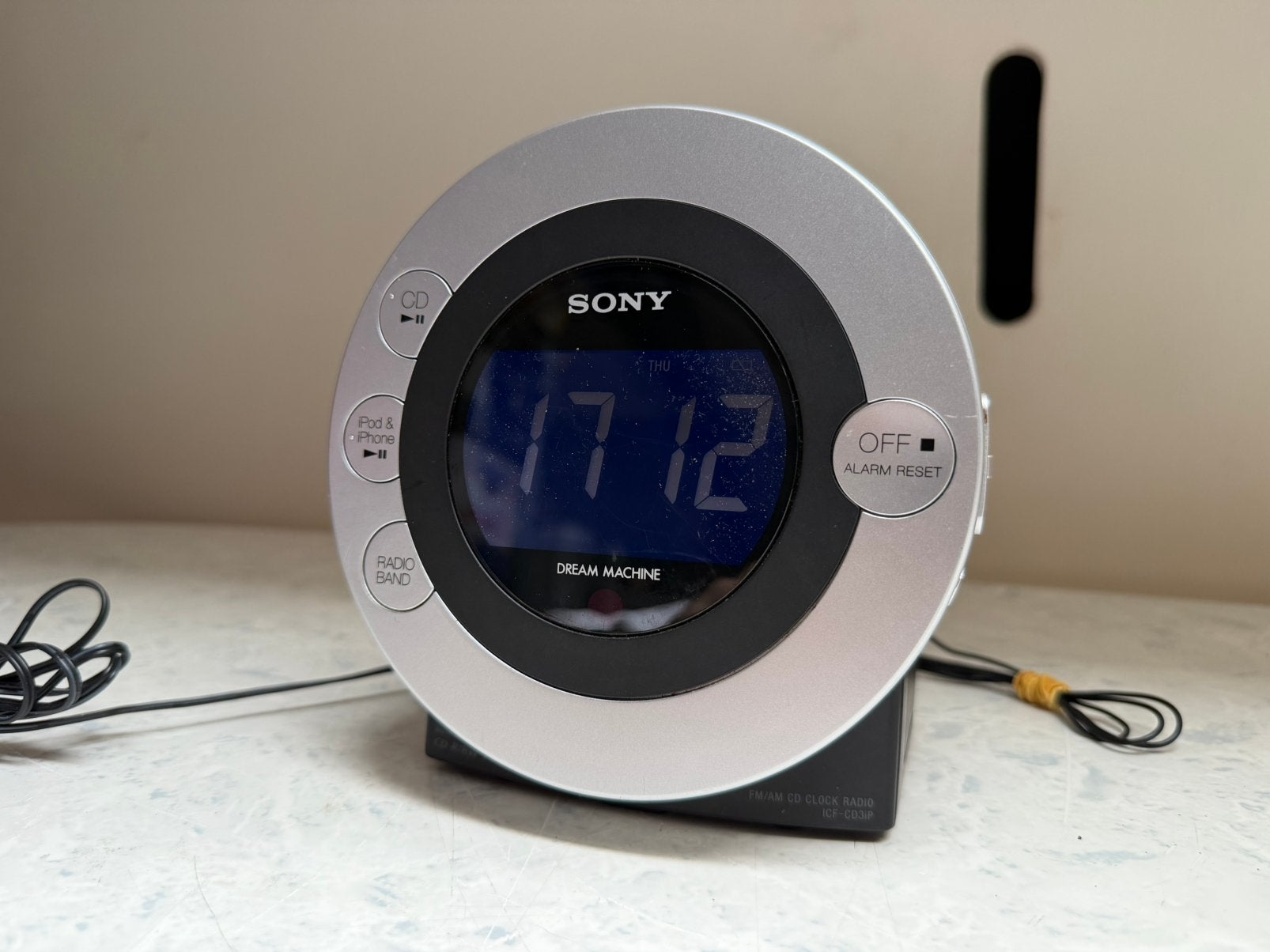 Sony ICF-CD3IP radiowekker cd en ipod speler, Ophalen of Verzenden, Gebruikt, Sony, Met radio