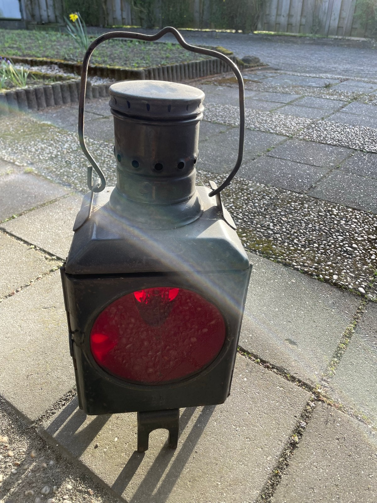 Antieke Deutsche Bundesbahn (DB) Seinlamp - Metaal, Ophalen