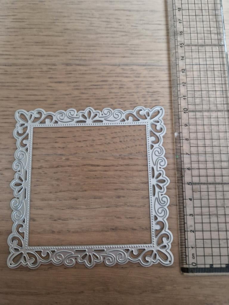 Vierkante snijmal met sierlijke rand, Ophalen of Verzenden, Nieuw, Gereedschap of Toebehoren