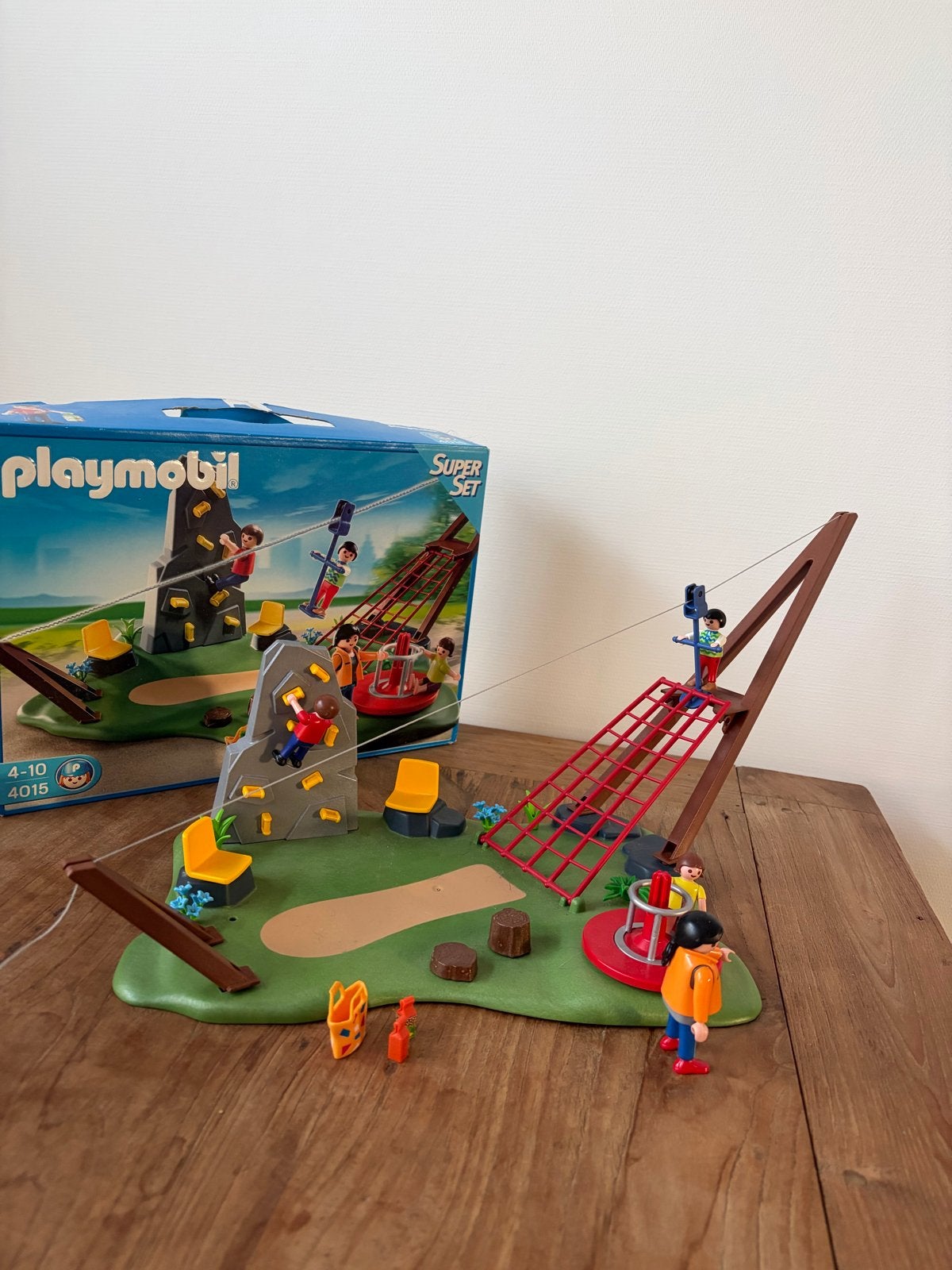 Complete  Playmobil Super Set Klimwand en Kabelbaan (4015), Complete set, Overige typen, Zo goed als nieuw, Family fun