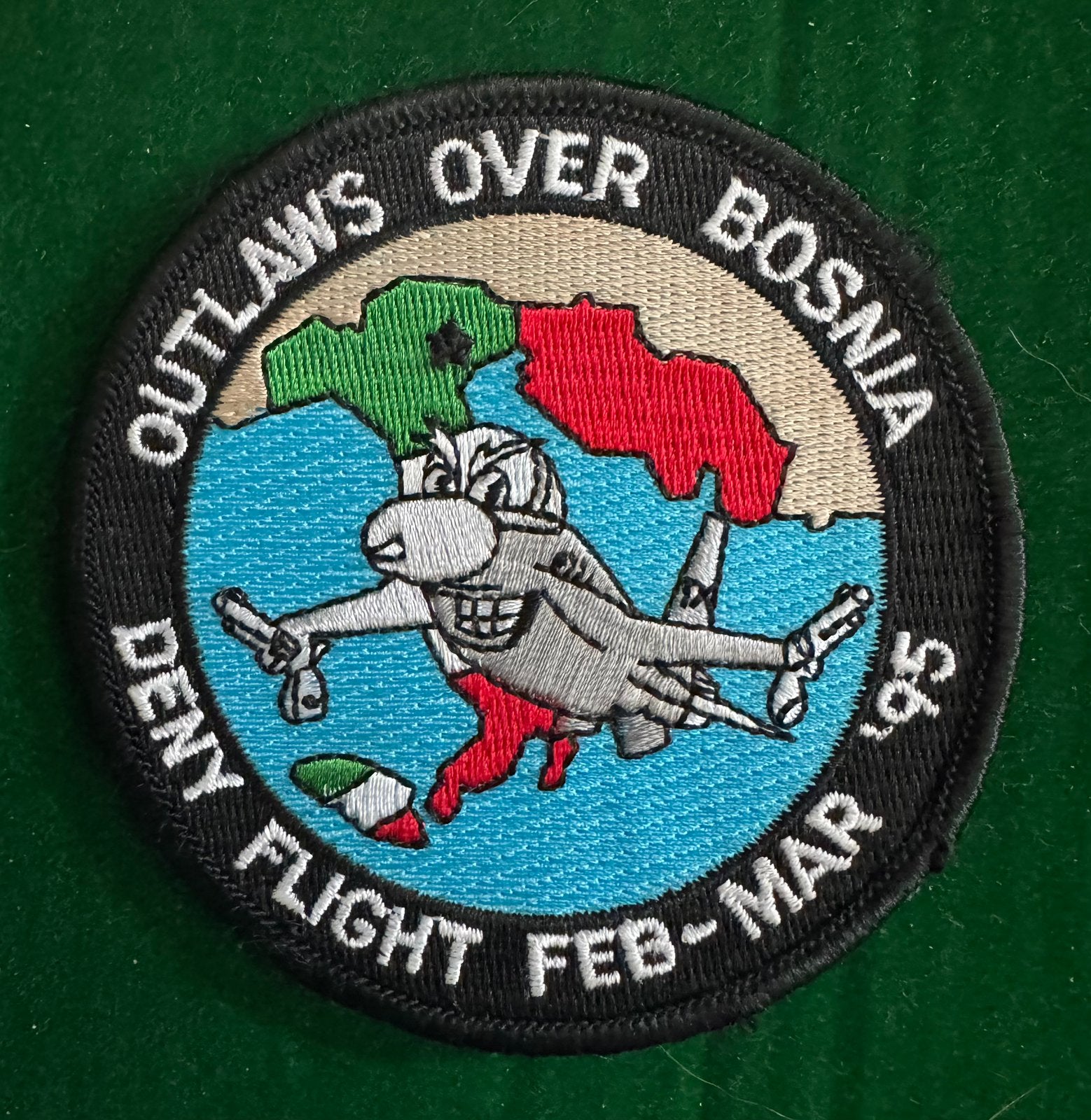 RNLAF F16 Deny-Flight patch, Ophalen of Verzenden, Zo goed als nieuw, Patch, Badge of Embleem