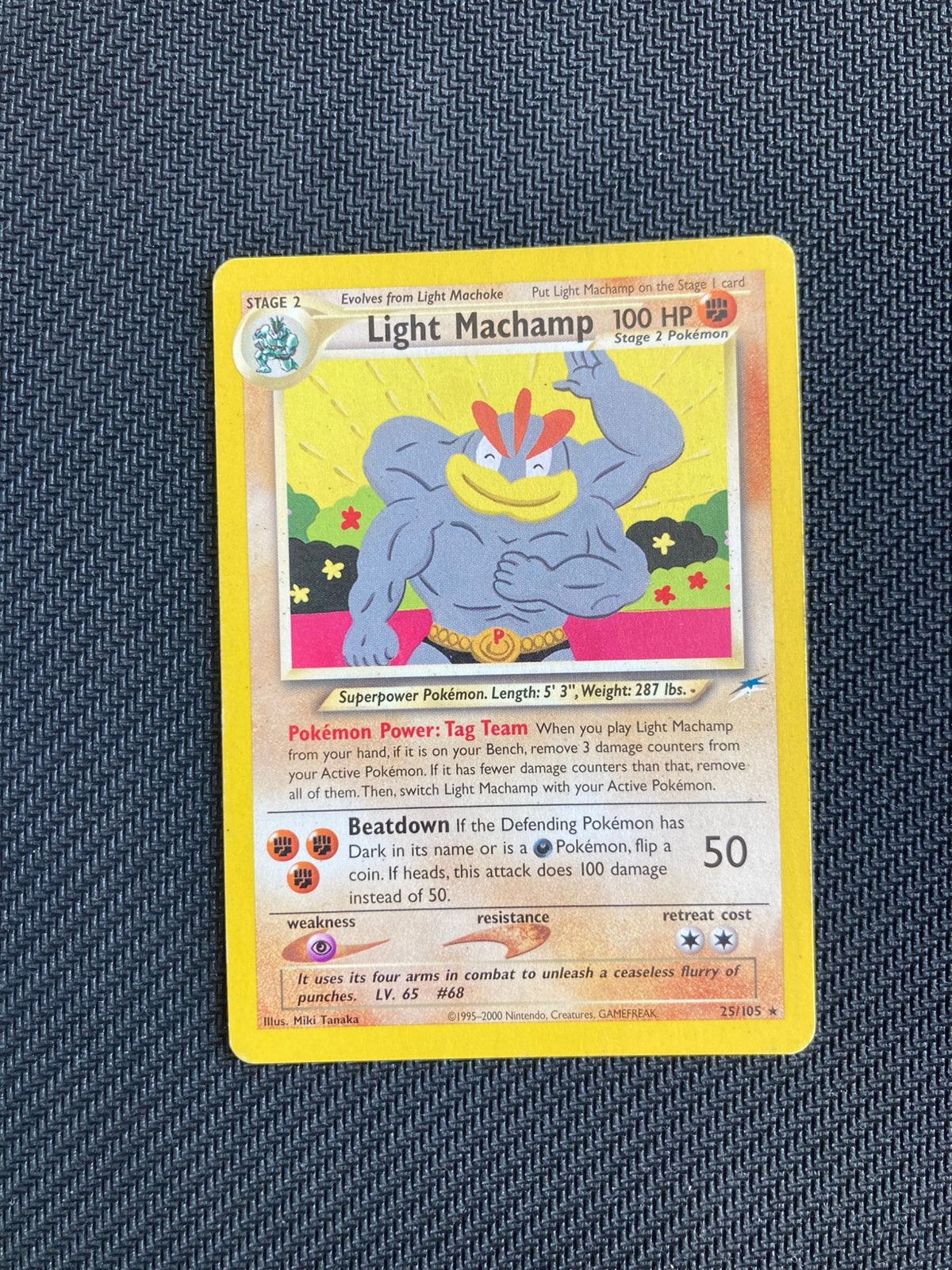 Pokemon kaart Light Machamp, Ophalen of Verzenden