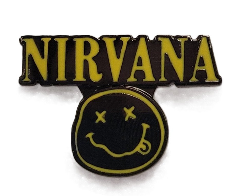 Nirvana smiley logo pin van metaal speldje speld, Info@deconoord.nl, Deco Noord, Nieuw, Ophalen of Verzenden