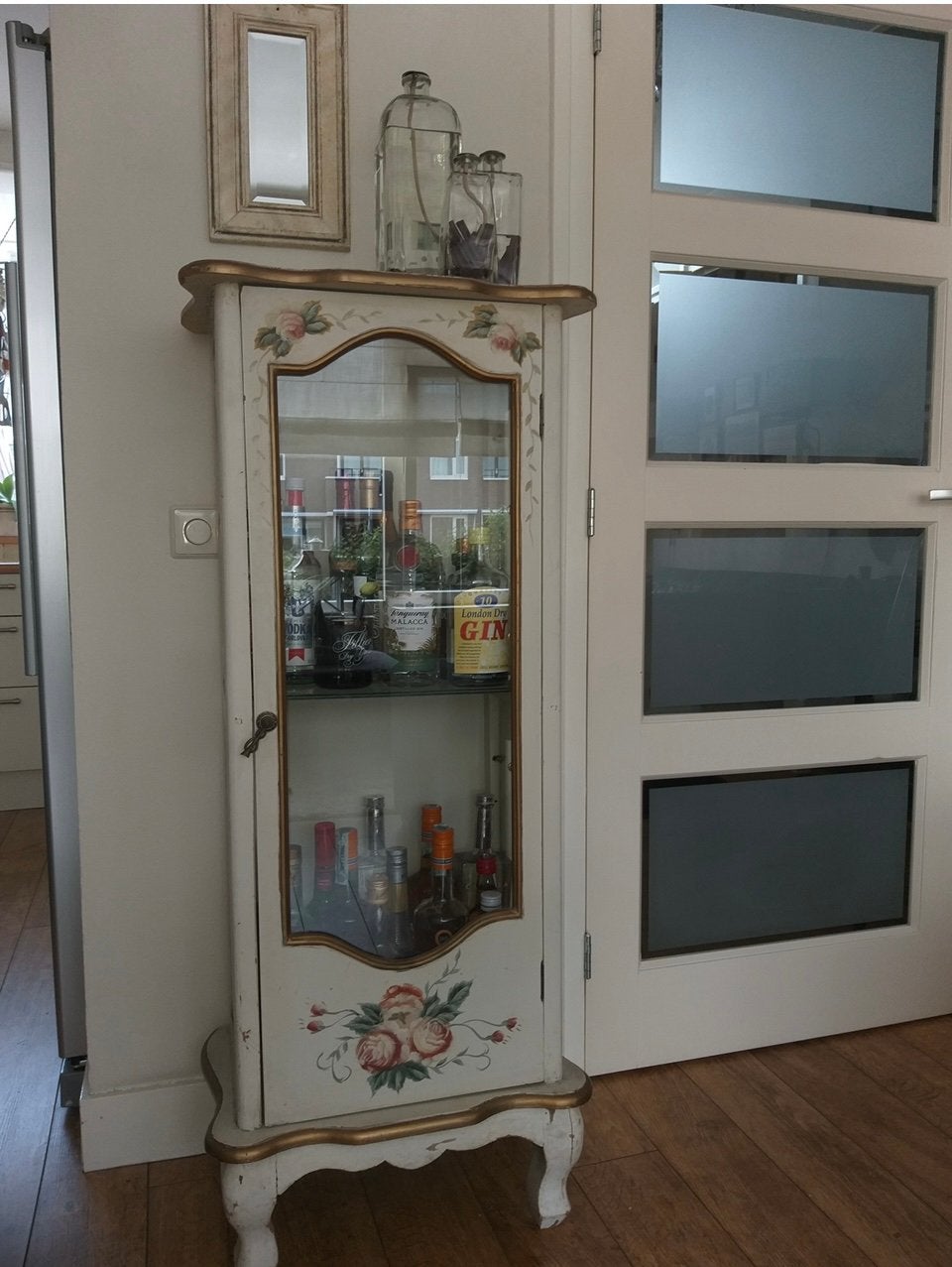 Lief wit ( oud) kastje, Huis en Inrichting, Ophalen, Gebruikt, 50 tot 100 cm, Minder dan 100 cm