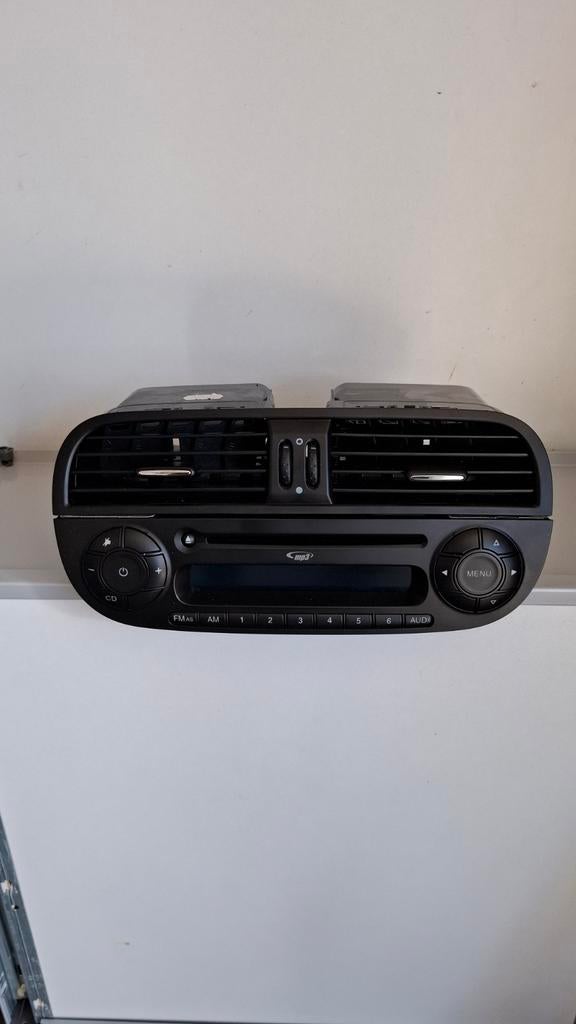 Fiat 500 radio en ventilatierooster 2008, Auto diversen, Autoradio's, Ophalen of Verzenden
