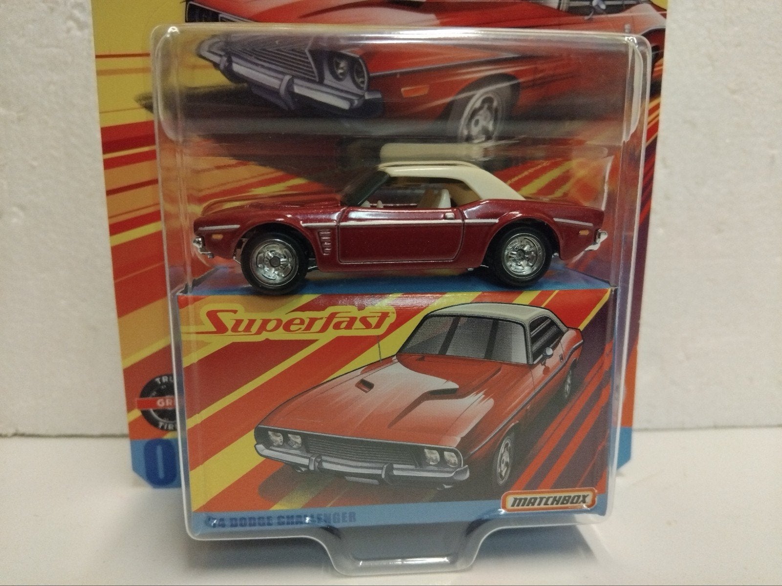 Matchbox Superfast 1974 Dodge Challenger 3INCH, Ophalen of Verzenden, Zo goed als nieuw, Auto