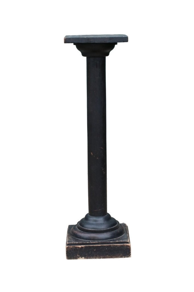Franse zwart gepatineerde sokkel - circa 1880, Ophalen