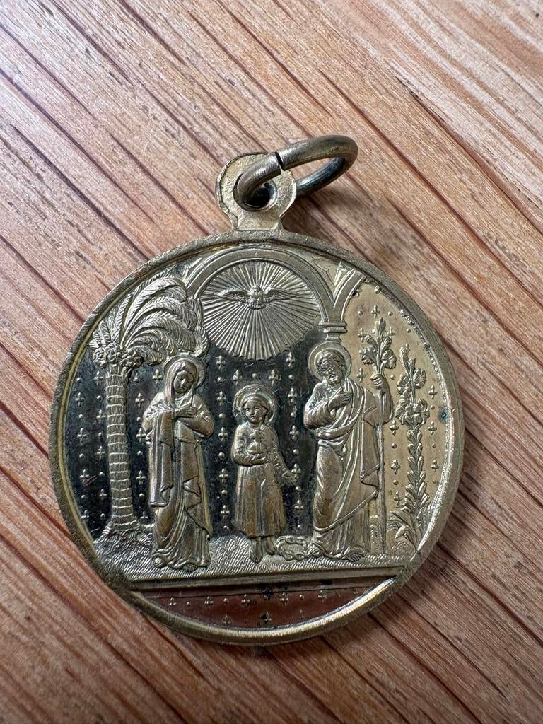 Herinneringspenning 50 jaar lidmaatschap Heilige Familie, Ophalen of Verzenden, Gebruikt, Overige typen, Christendom | Katholiek