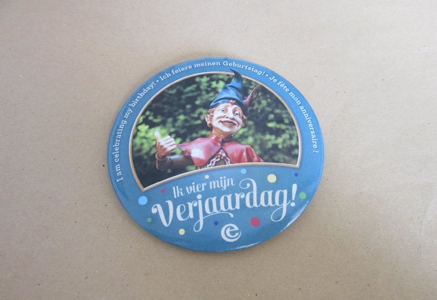 Efteling Ik vier mijn verjaardag button, Verzamelen, Verzenden, Nieuw, Overige typen