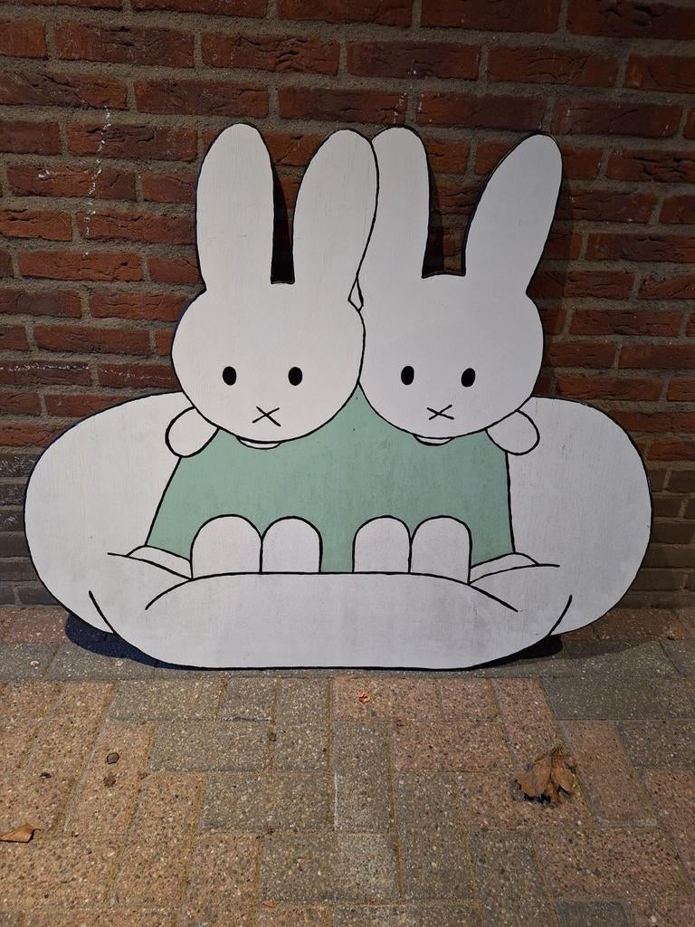Geboortebord Nijntje Konijntjes, Kinderen en Baby's, Kraamcadeaus en Geboorteborden, Ophalen