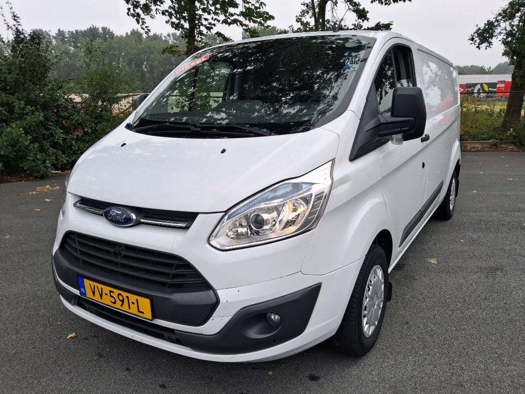 Ford Transit Custom Gbdc 2.2 Tdci 125PK 290 L2h1 2014, Auto's, Bestelauto's, Voorwielaandrijving, Euro 6, 4 cilinders, Wit