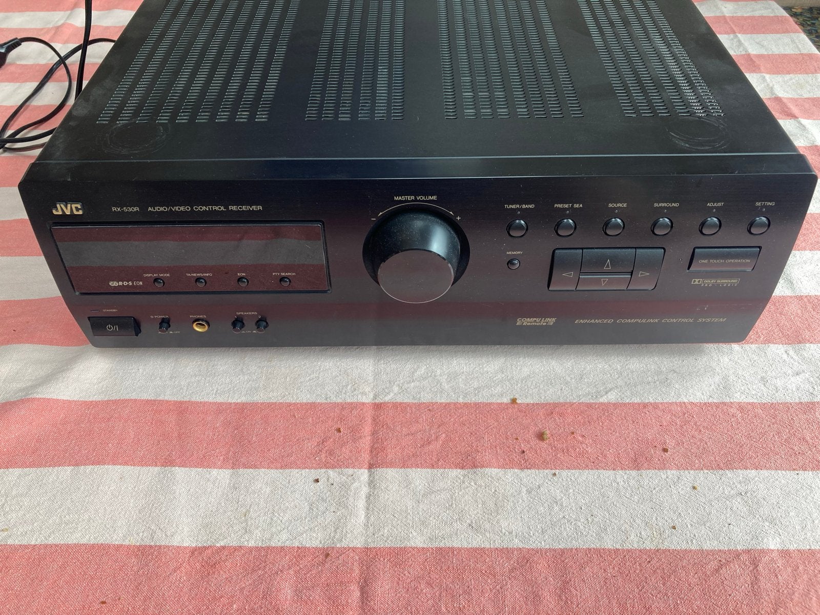 JVC RX-530RBK Audio/Video Control Receiver met afstandsbedie, Ophalen, JVC, 60 tot 120 watt, Gebruikt