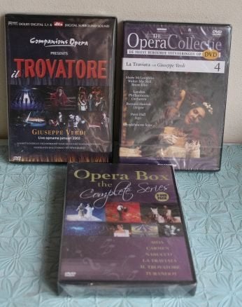 3 dvd s Opera, Alle leeftijden, Ophalen of Verzenden, Zo goed als nieuw, Muziekvideo's