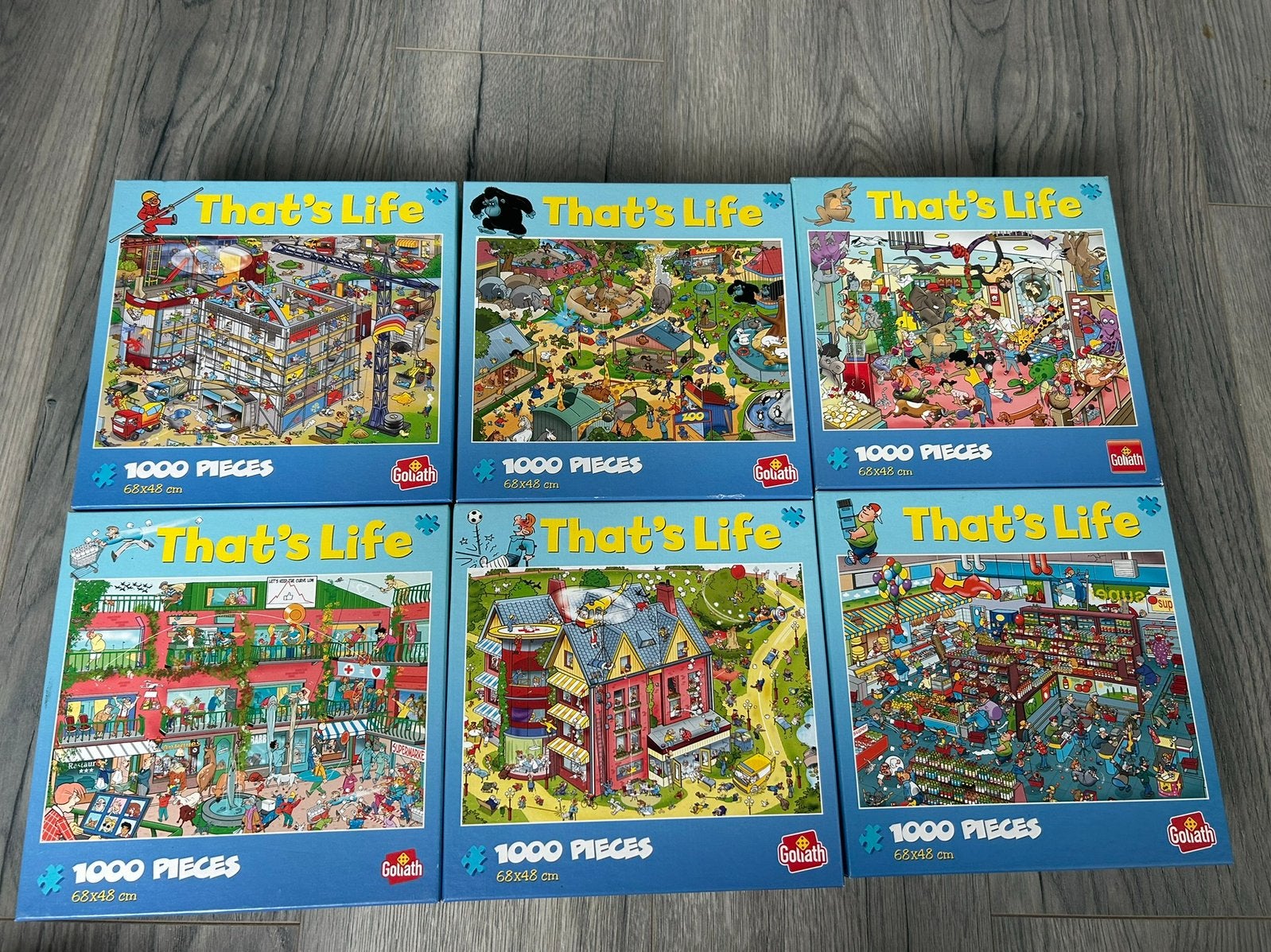 6 That’s life puzzels 1000 stukjes, Ophalen of Verzenden, 500 t/m 1500 stukjes, Zo goed als nieuw, Legpuzzel