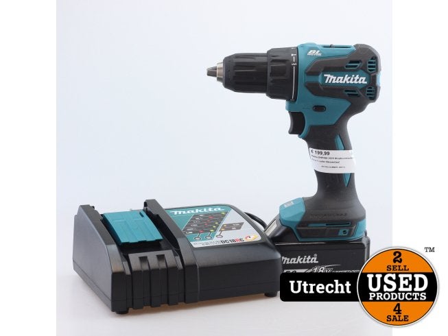 Makita DHP490 2025 Klopboormachine Accu + Lader Nieuwstaat